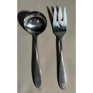 Interpur‎ Stainless Steel Ladle Meat Fork Dots